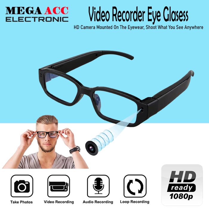 Jual Spy Camera Clear Glasses Hd 1080p Kamera Tersembunyi Model Kacamata Hidden Camera 9357