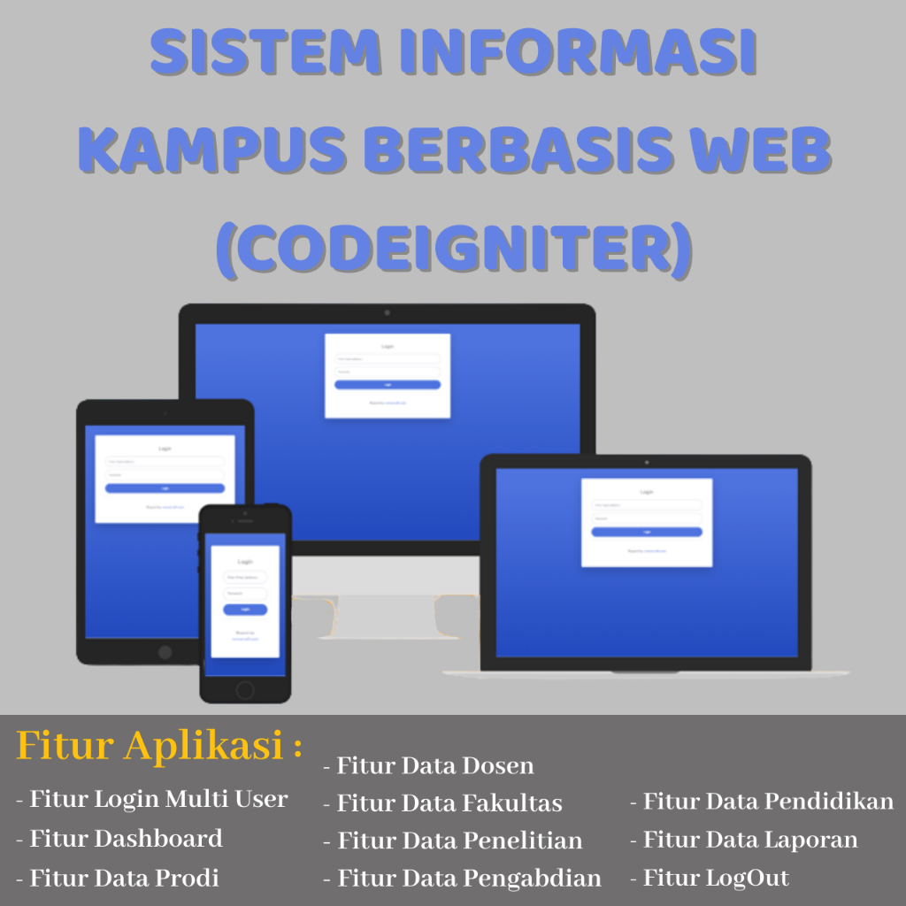 Jual Sistem Informasi Kampus Berbasis Web Codeigniter | Shopee Indonesia