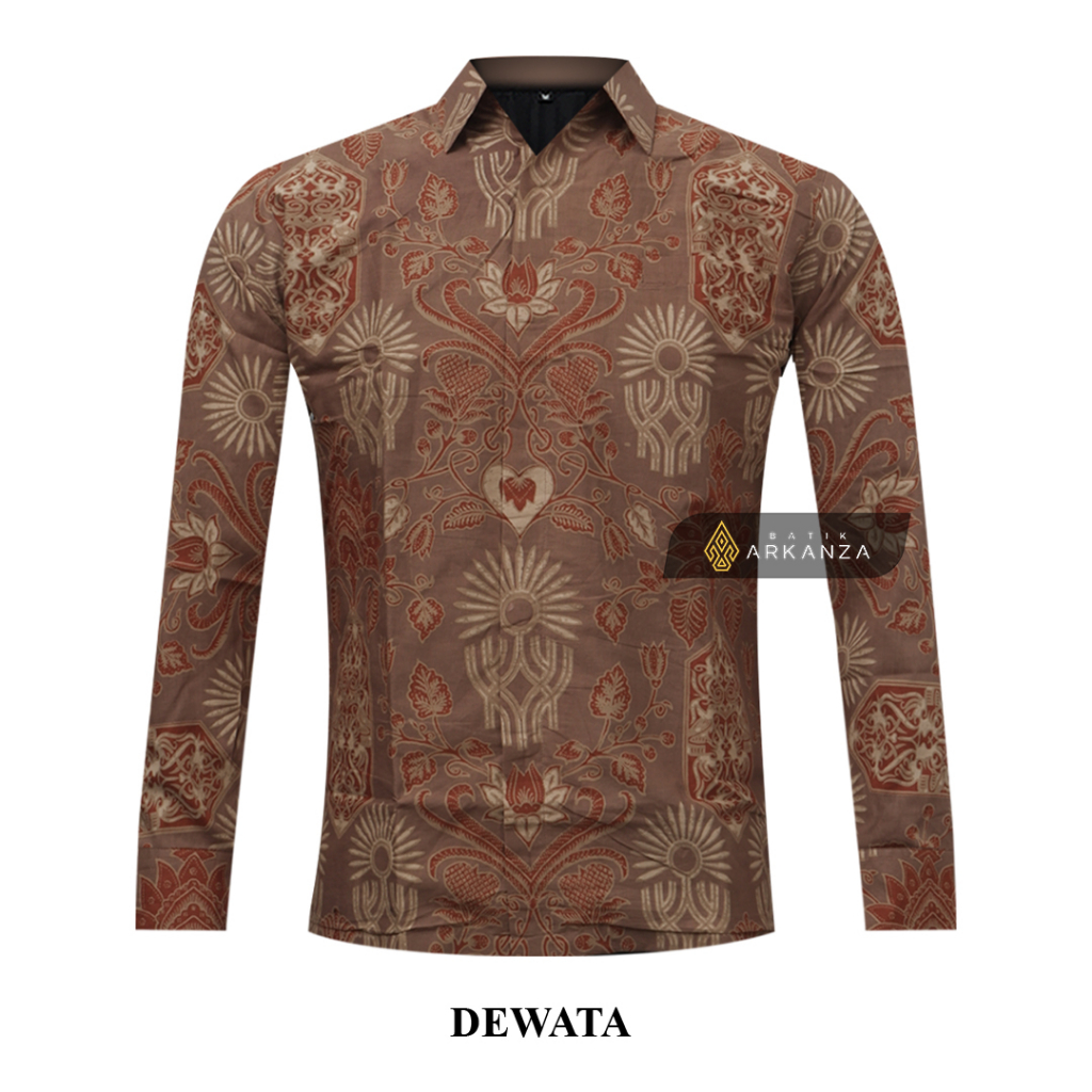 Jual BATIK ARKANZA Motif DEWATA Hem Atasan Kemeja Baju Batik Pria Cowok ...