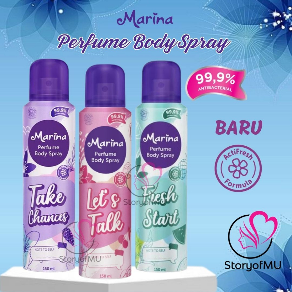 Jual MARINA Perfume Body Spray 150ml - Parfum Badan | Pengharum ...