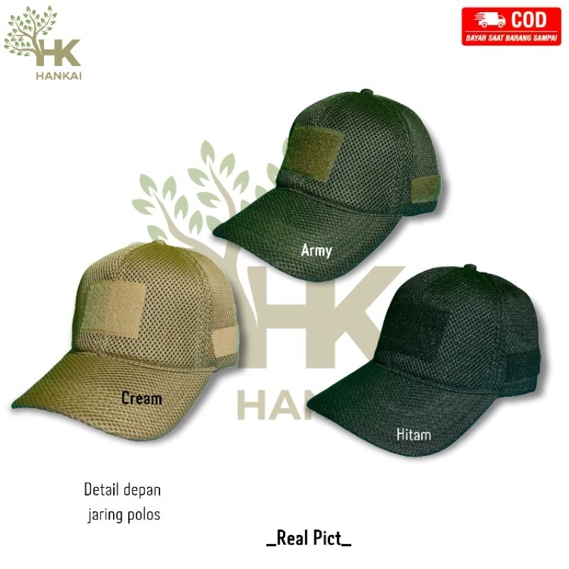 Jual TOPI JARING VELCRO TACTICAL TOPI TAKTIKAL POLOS TERBARU | Shopee ...