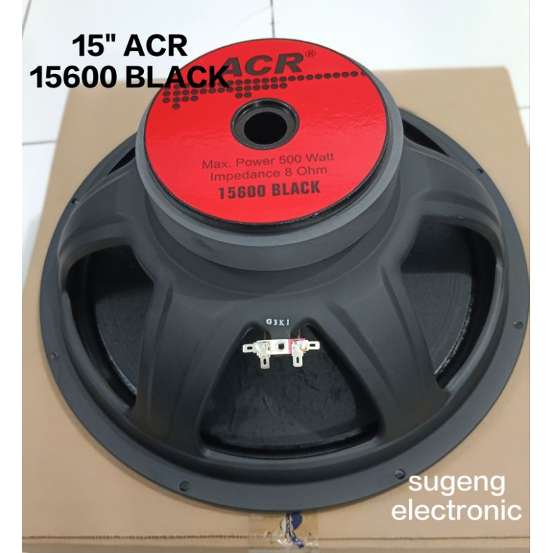 Jual Speaker 15 inch ACR 15600+ BLACK Wofer// Speaker ACR 15 inch