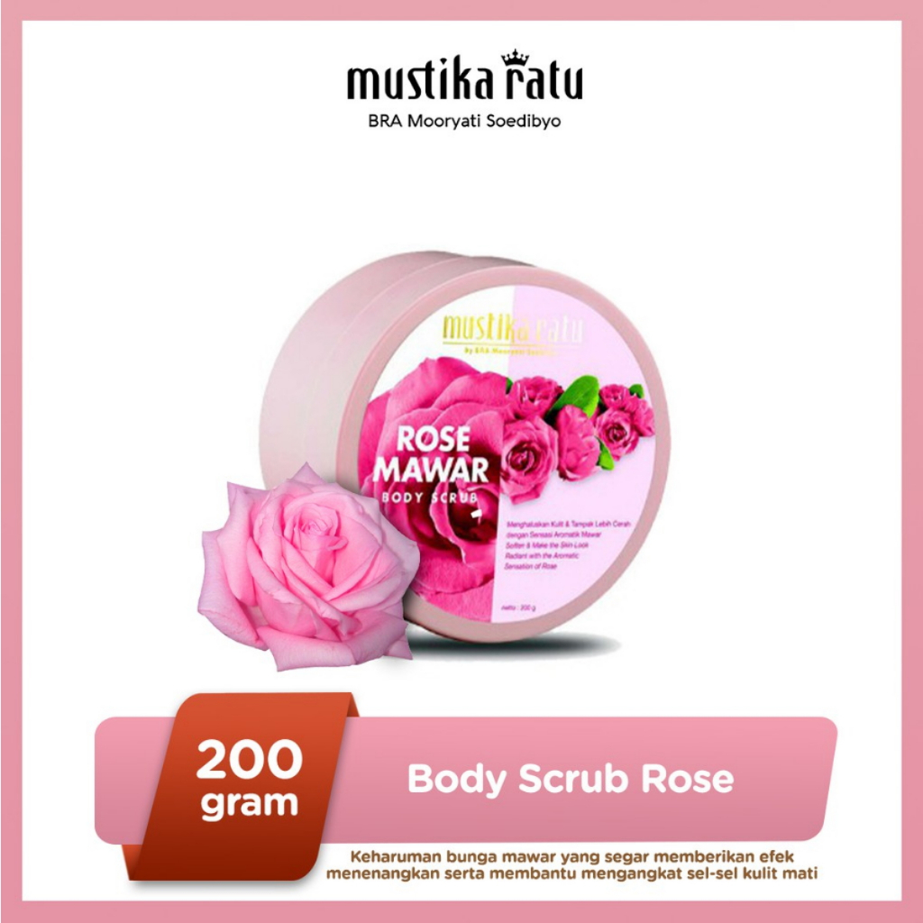 Jual MUSTIKA RATU Body Scrub Zaitun Rose Jasmine Lily Kopi