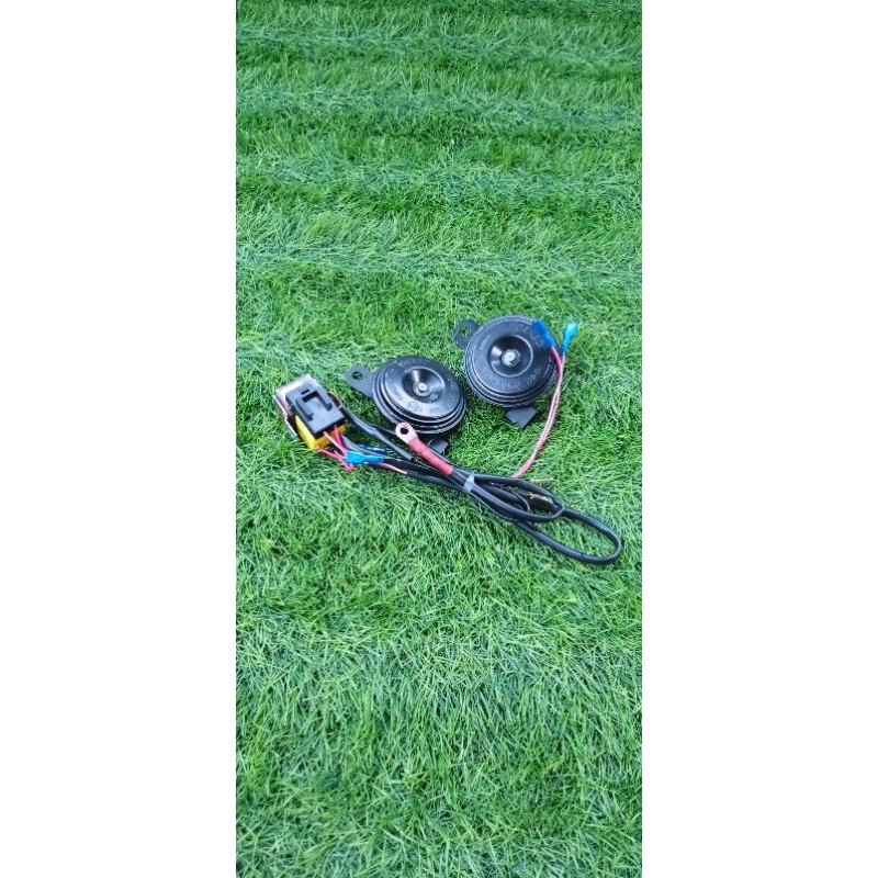 Jual klakson fortuner innova hilux original relay set bisa untuk motor