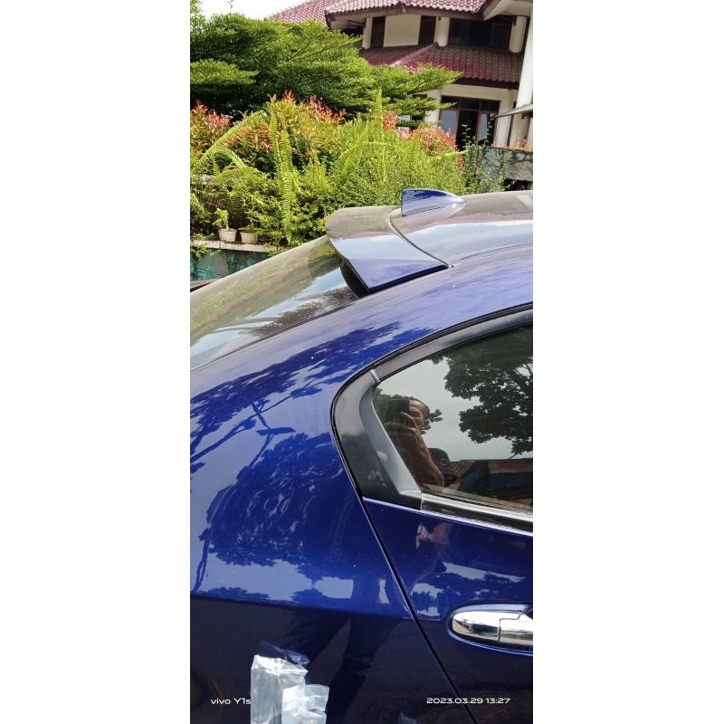 Jual Visor Honda city thn 2009-2012 bahan fiberglass warna hitam doff