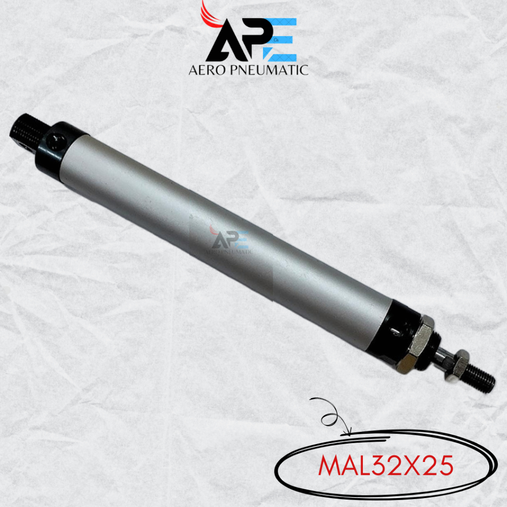 Jual AIR MINI CYLINDER PNEUMATIC MAL32X25 / MAL 32X25-S | Shopee Indonesia