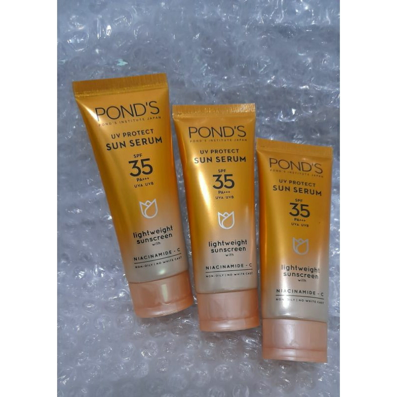 Jual PONDS UV PROTECT SUN SERUM SPF35 PA+++ NIACINAMIDEC Pond's