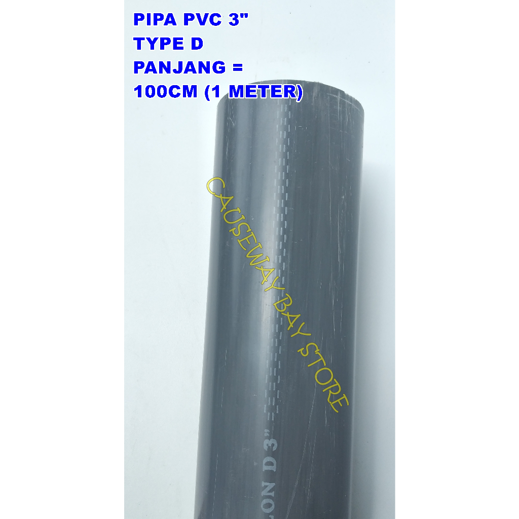 Jual PIPA PVC 3 INCH (TYPE D) PANJANG 1 METER | Shopee Indonesia