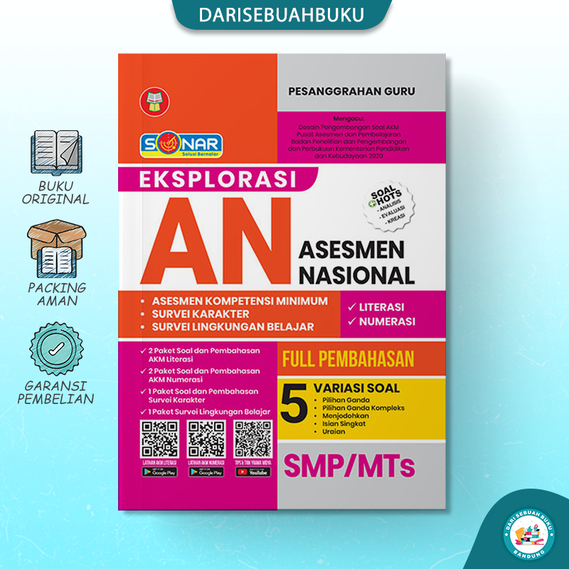 Jual Buku SONAR EKSPLORASI AN (ASESMEN NASIONAL) SMP/MTs - Full ...