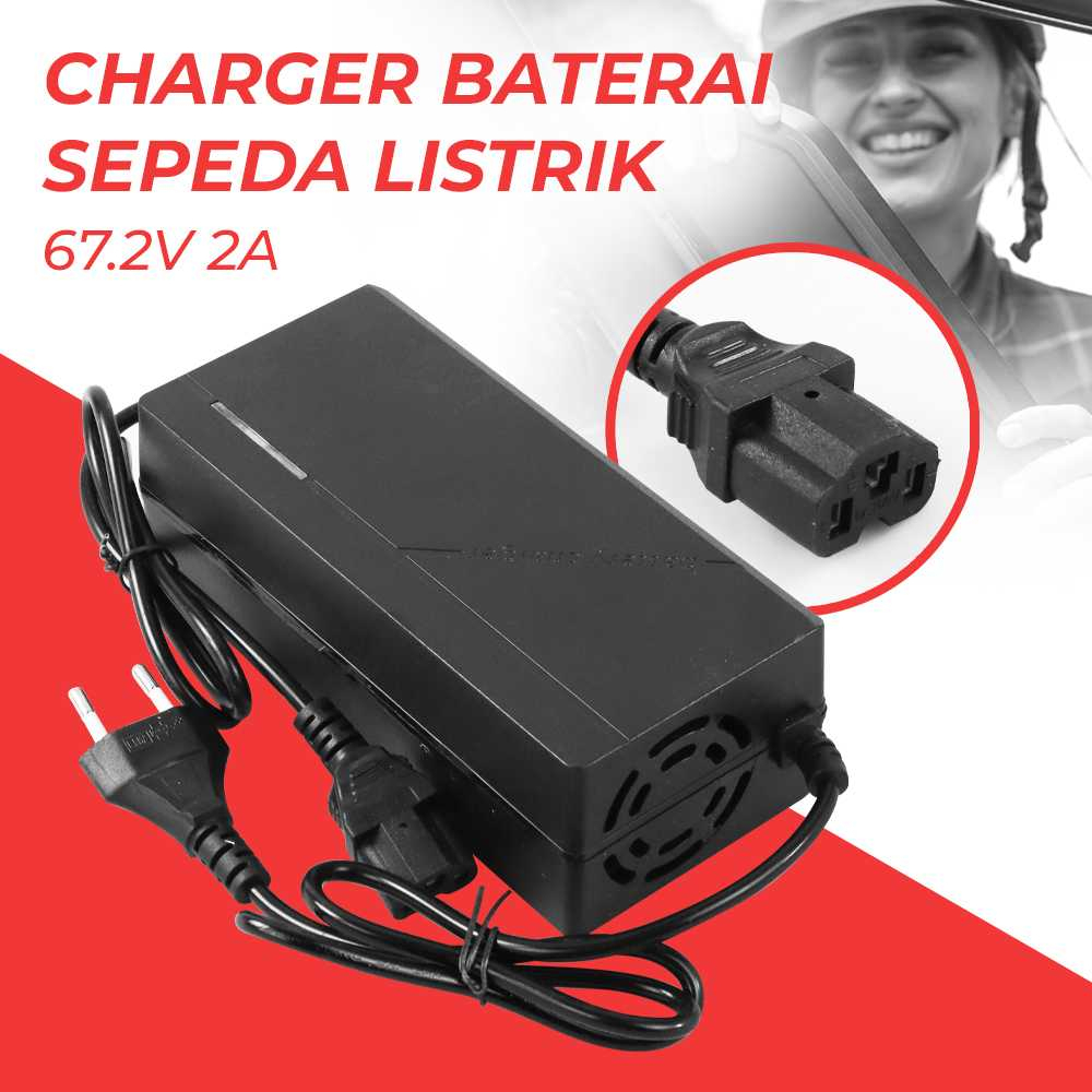 Jual DeekRobot Power Adapter Charger Baterai Sepeda Listrik 67.2V 2A