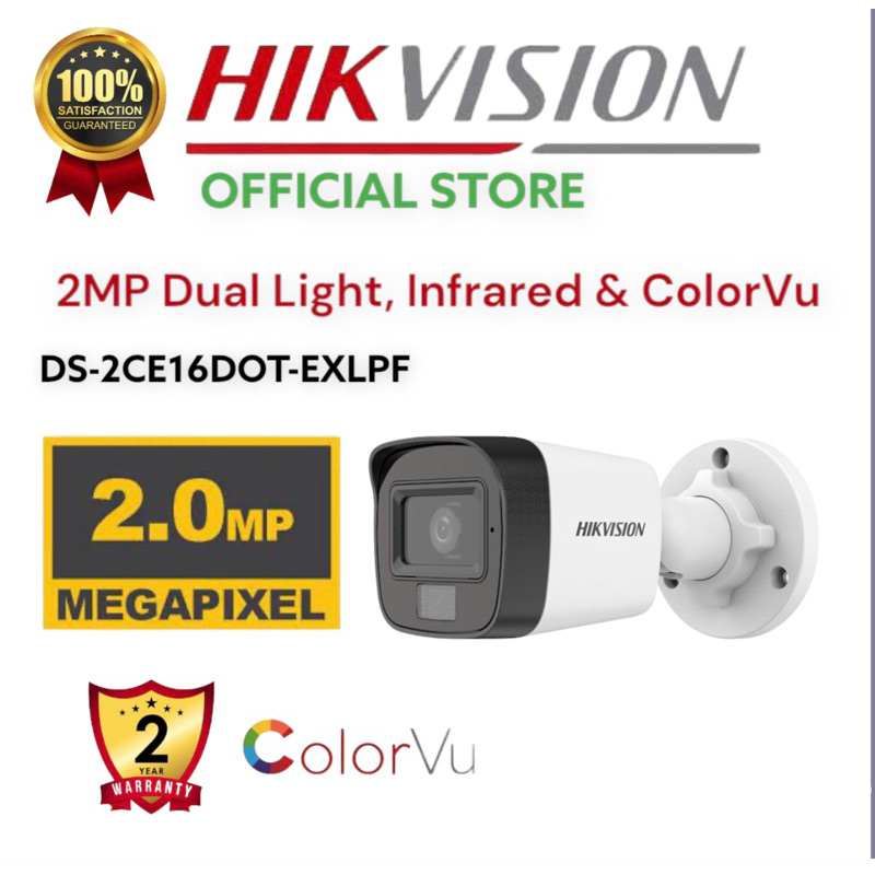 Jual KAMERA CCTV Outdoor HIKVISION 2MP DS-2CE16DOT-EXLPF 2 MP 1080P ...