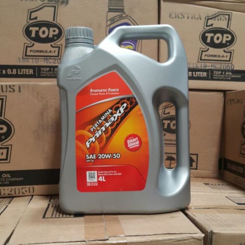 Jual Oli Mesin Pertamina Prima XP 4L SAE 20W-50 Original Resmi | Shopee ...