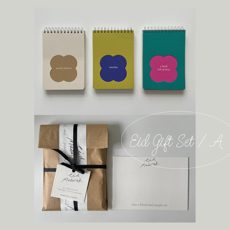 Jual Eid Gift Set / A By Keartas Studio (Two-tone Notepad, Eid Hampers ...