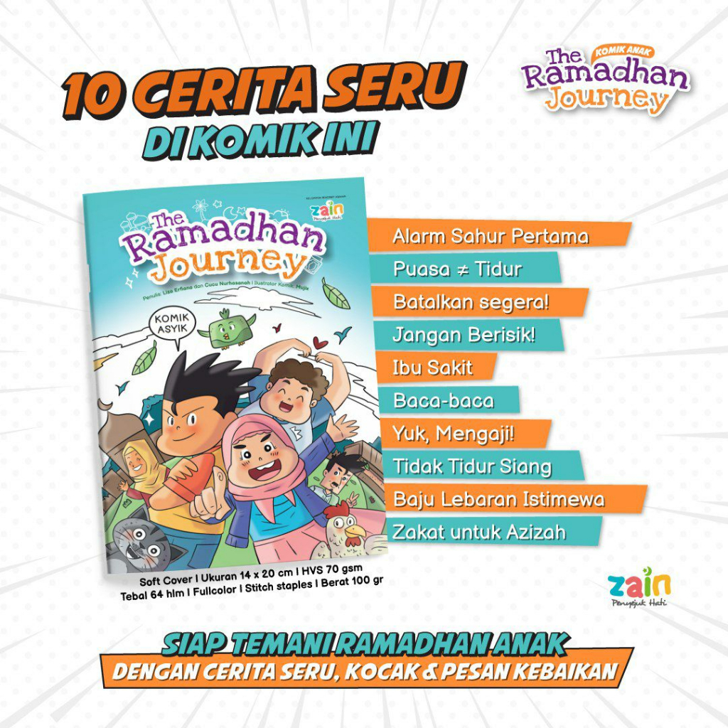 Jual Buku Komik Anak Muslim | The Ramadhan Journey | By Zain | Shopee ...