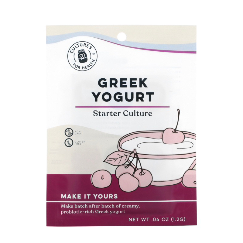 Jual Cultures for Health Greek Yogurt 2 Packets (1,2 g) Shopee Indonesia