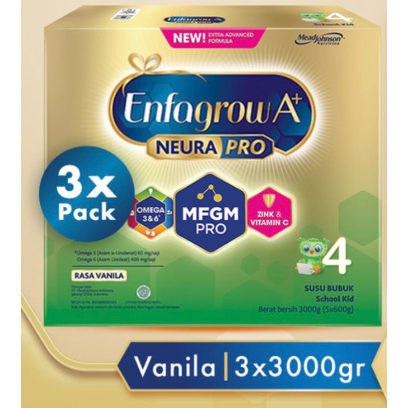 Jual Enfagrow A+ 4 Vanilla 3000g | Shopee Indonesia