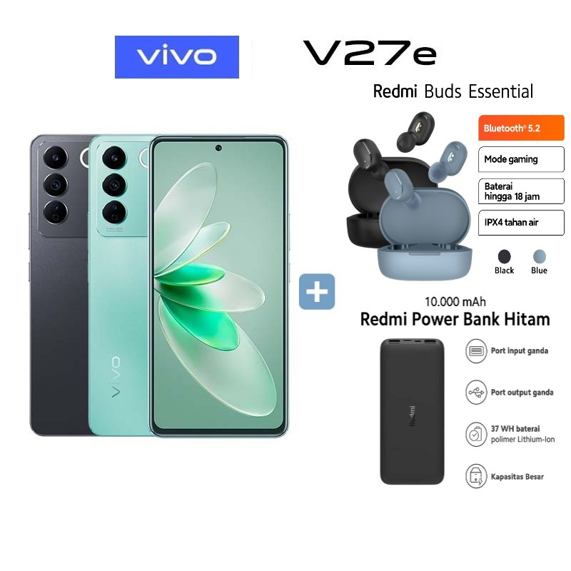 Jual Vivo V27e 8/256GB + 12/256GB Garansi Resmi FREE PB XIAOMI+BUDS ...