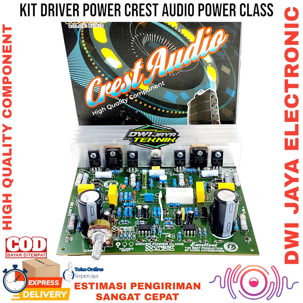 Jual KIT DRIVER POWER CREST AUDIO ,DRIVER POWER CLASS CREST AUDIO