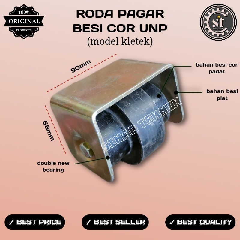 Jual Roda Pagar Roda Besi Roda Pagar Besi Unp Model Kletek Shopee