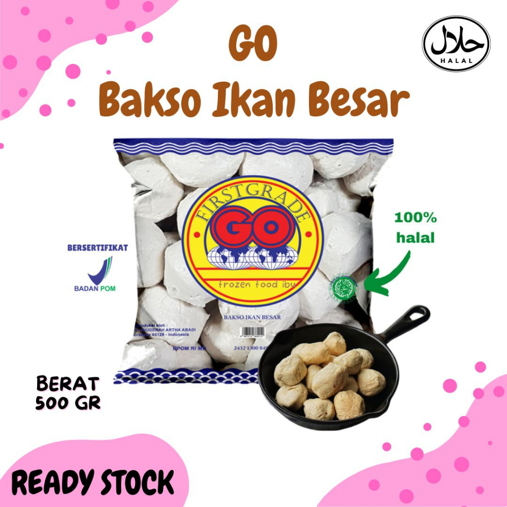 Jual Go Bakso Ikan Besar First Grade Go 500gr Frozen Food Banjarmasin