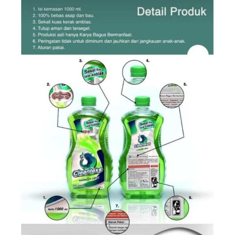 Jual cleantex / clean tex pembersih porselen 1Lt | Shopee Indonesia