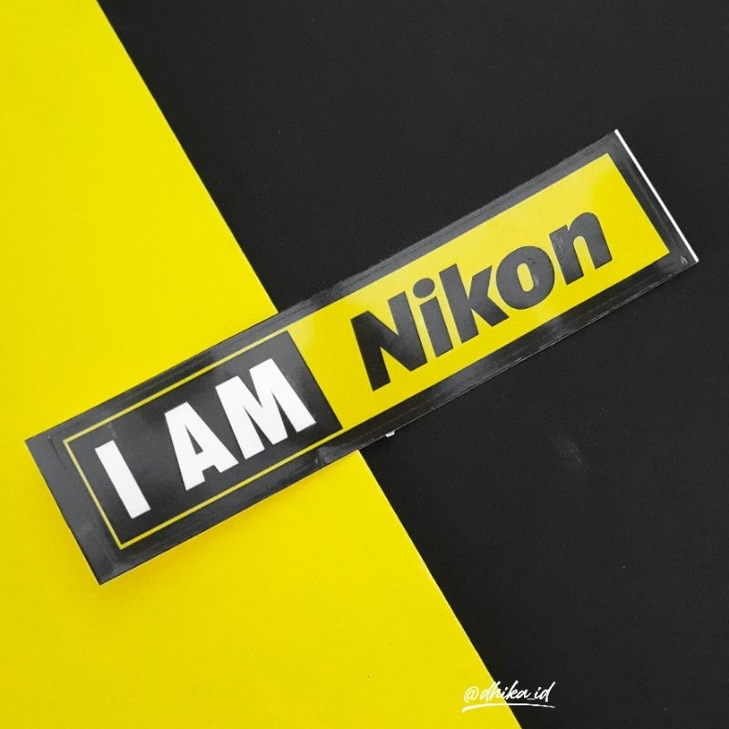 Jual Sticker Stiker Kamera Camera Mirrorless DSLR I AM NIKON | Shopee ...