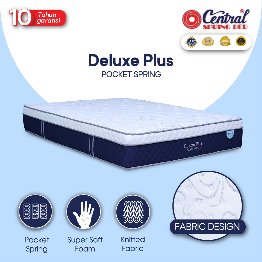 Jual Spring Bed Central Deluxe Plus/Matras Central Deluxe Plus Pocket ...