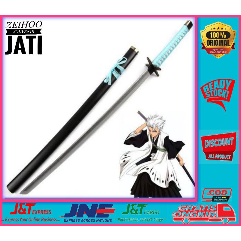 Jual Pedang Kayu Bankai Kapten Hitsugaya Anime Bleach | Shopee Indonesia