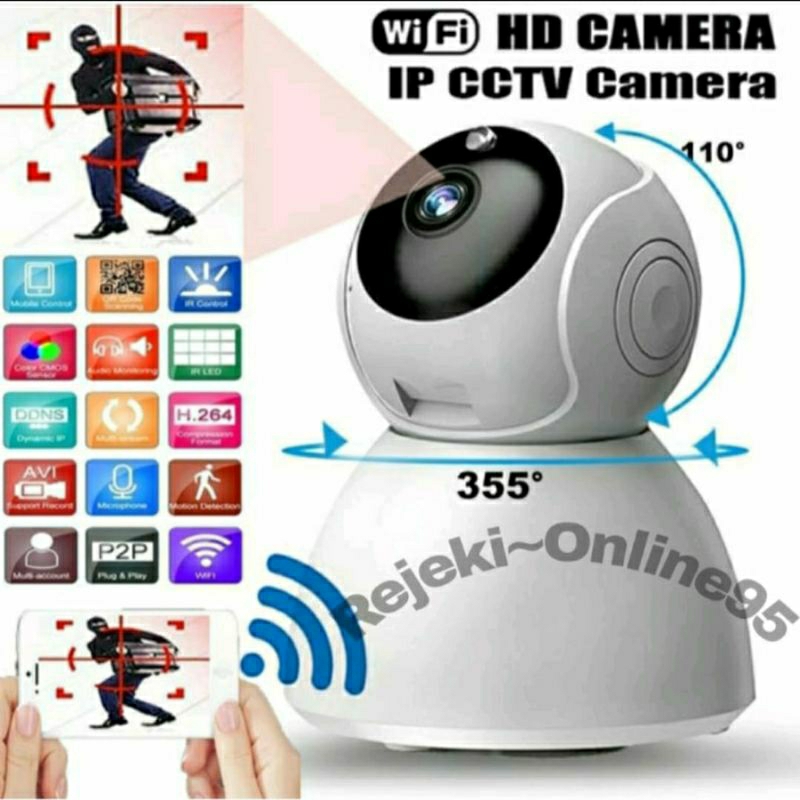 Jual IP Cam Camera 1080P CCTV Snowman 5MP V380 Pro Cam Kamera Wireless ...
