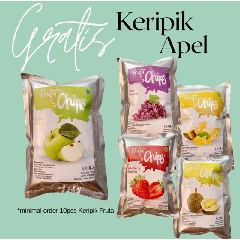 Jual [bonus 1 Keripik Apel] Keripik Buah Kripik Krupuk Buah Apel