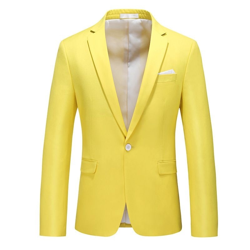 Jual Jas / jas pria biru toska / fanta / kuning / jas blazer pria ...