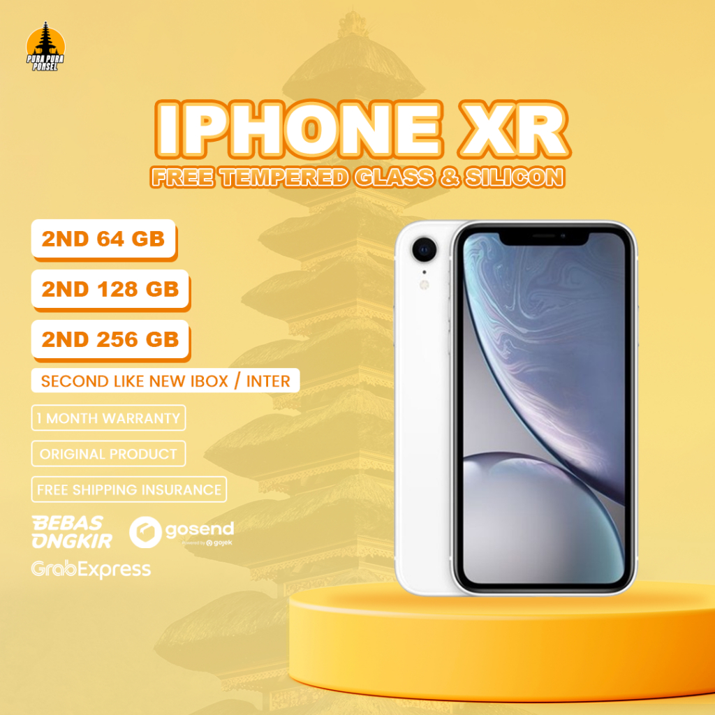 Jual IPHONE XR 64GB 128GB 256GB SECOND IBOX-INTER GARANSI | Shopee