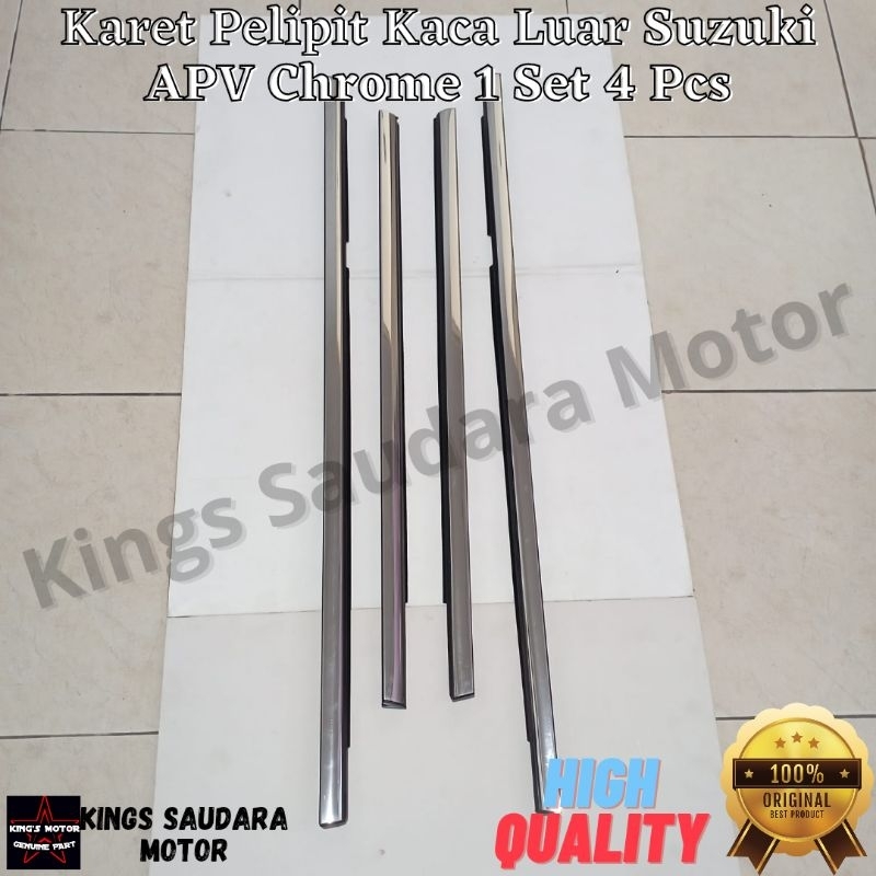 Jual Karet Pelipit Kaca Luar Suzuki Apv Chrome Set Pcs Shopee