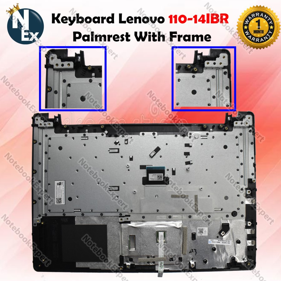Jual Keyboard Lenovo Ideapad 11014 11014ibr Palmrest With Frame