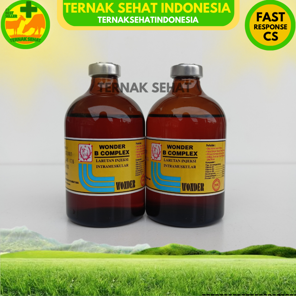 Jual VITAMIN WONDER B COMPLEX 100 ml Vitamin B Komplek hewan Vit B