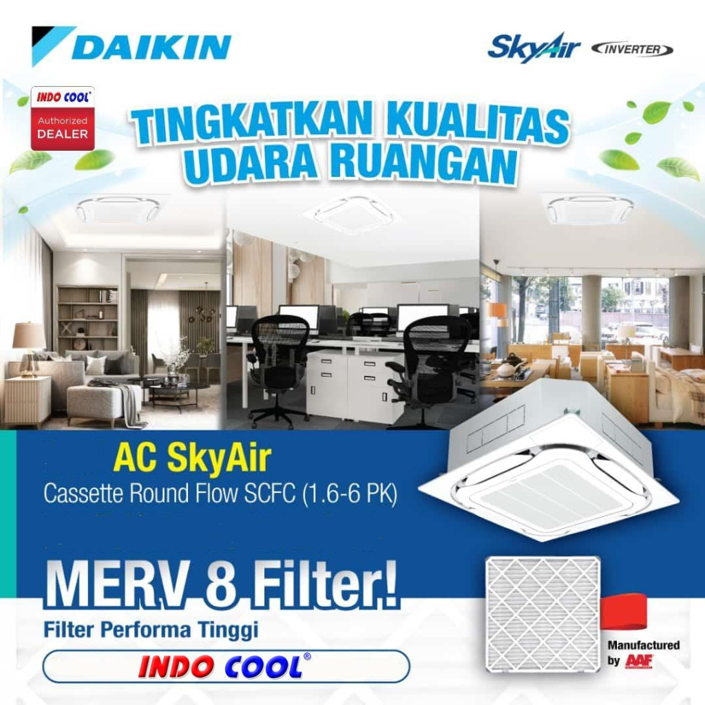 Jual Ac Daikin Cassette Pk Pk Inverter Round Flow Shopee