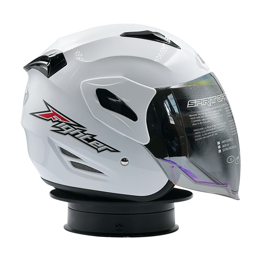 Jual Helm GM Fighter Solid White | Shopee Indonesia