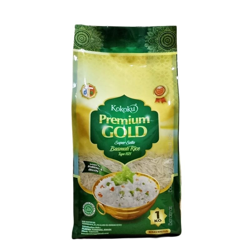 Jual Beras Basmati Kokoku Premium Gold Kg Shopee Indonesia