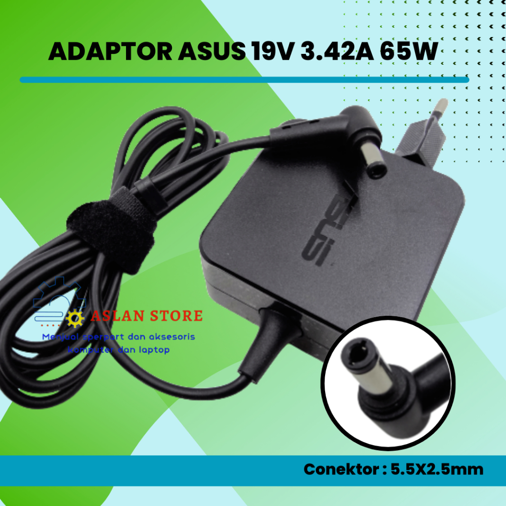 Jual Adaptor Charger Laptop Asus 19v 342a 55x25mm Pengisi Daya Asus X455l X450 X451c X450l 8927