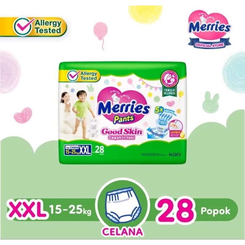 Jual Merries Good Skin XXL 28 / Merries Good Skin XL 26 / Merries Good ...