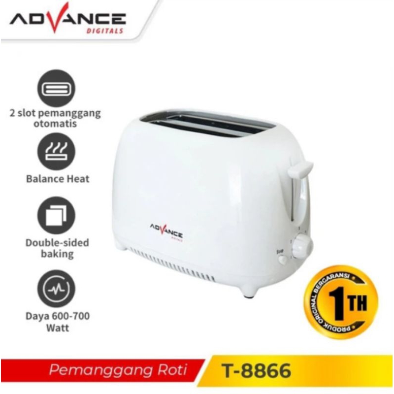 Jual TOASTER ADVANCE LISTRIK T-8866 | Shopee Indonesia