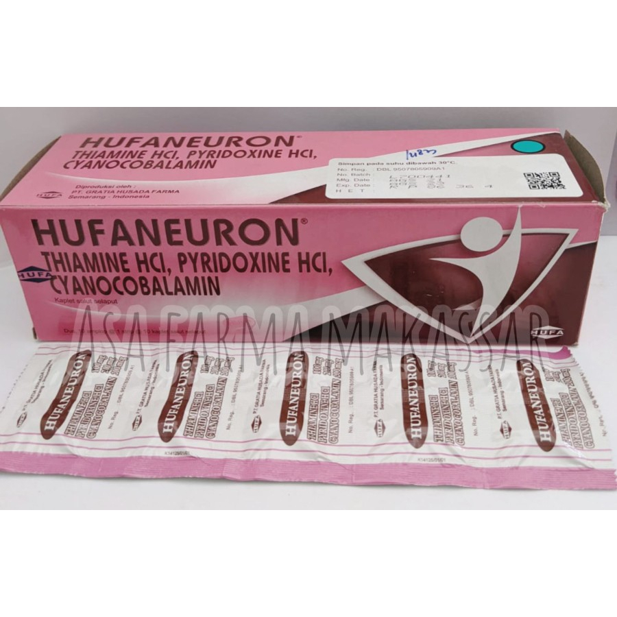 Jual Vitamin Dewasa (B) HUFANEURON kemasan papan isi 10s | Shopee Indonesia