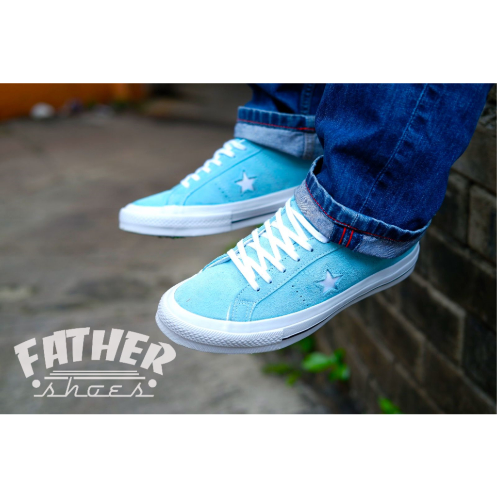 Converse one star ox blue chill hot sale