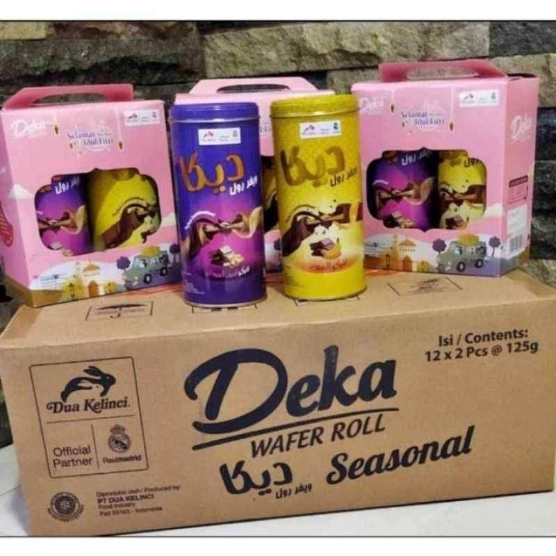 Jual Deka Wafer Roll Gift Box Isi Kaleng Dalam Dus Kecil Shopee Indonesia