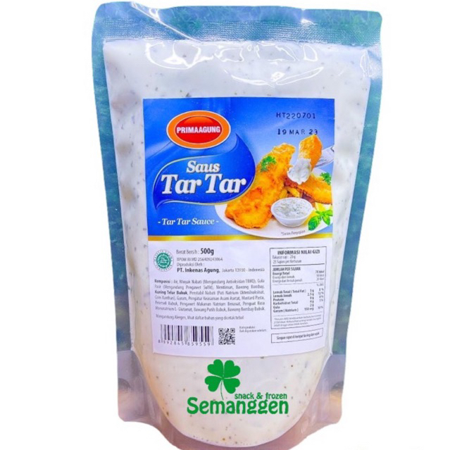 Jual Saus Tartar Prima Agung Tar tar 250g Shopee Indonesia