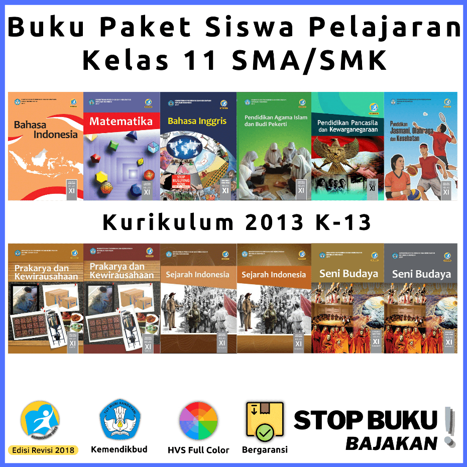 Jual Buku Paket Siswa Pelajaran Kelas 11 SMA SMK Kurikulum 2013 /Bhasa ...