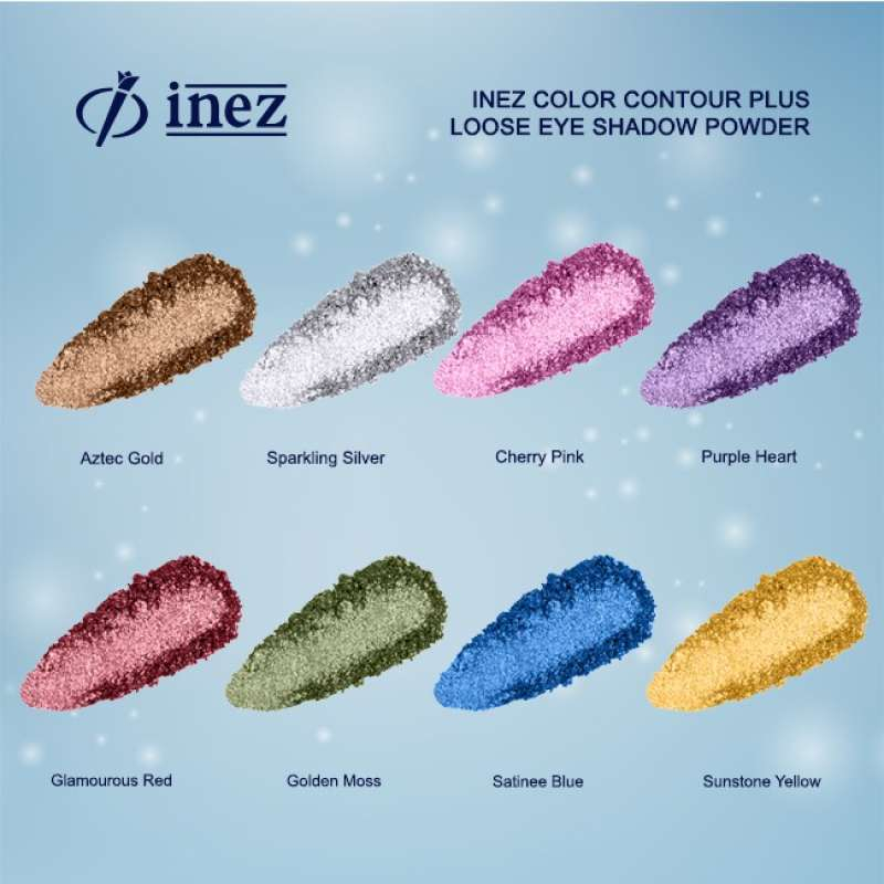 Jual Inez Color Contour Plus Loose Eyeshadow Powder Shopee Indonesia