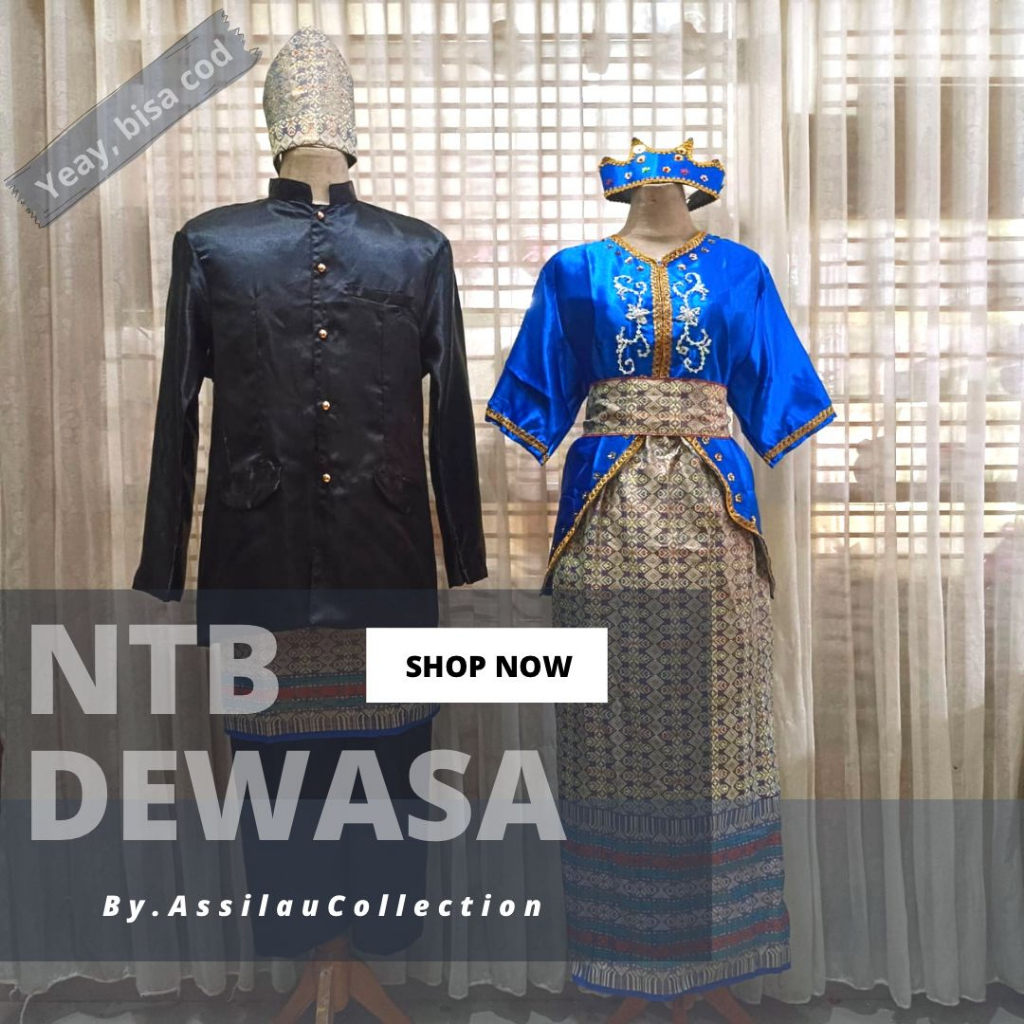 Jual Baju Adat Dewasa Nusa Tenggara Barat/NTB Satuan (Laki/Cewek ...