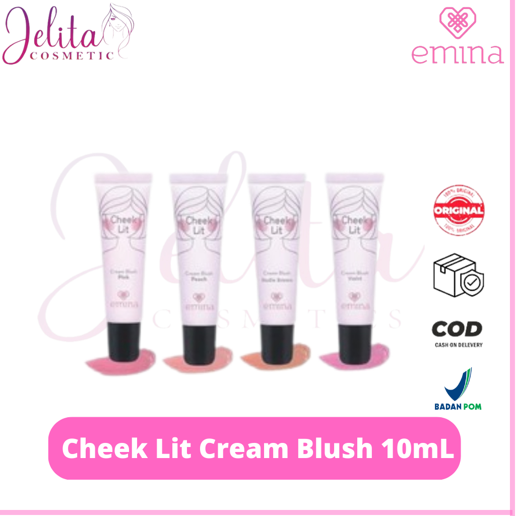 Jual Emina Cheek Lit Cream Blush 10 mL Blush On Cream Tahan Lama
