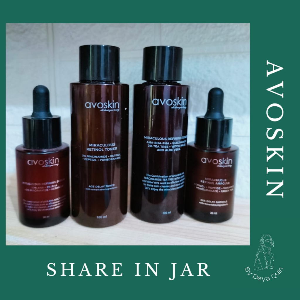 Jual (SHARE In JAR) AVOSKIN Miraculous Refining Toner | Miraculous ...